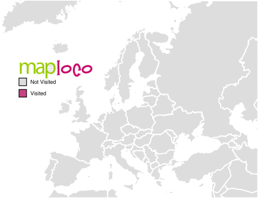 Preview of the visited Europe map