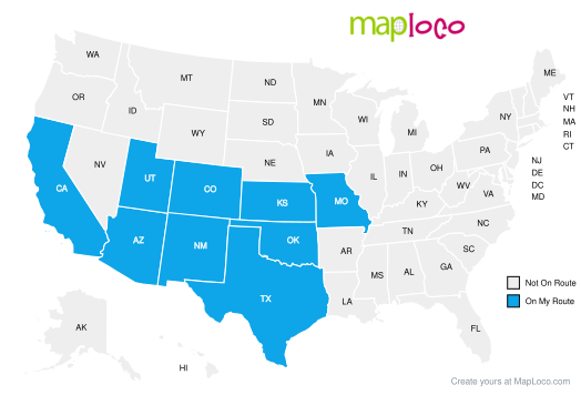 Road Trip Map preview
